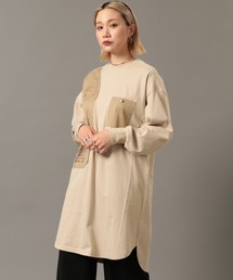 AVIREX | レイヤードスタイルミリタリーワンピース/ LAYERED STYLE MILITARY ONEPIECE(ワンピース)