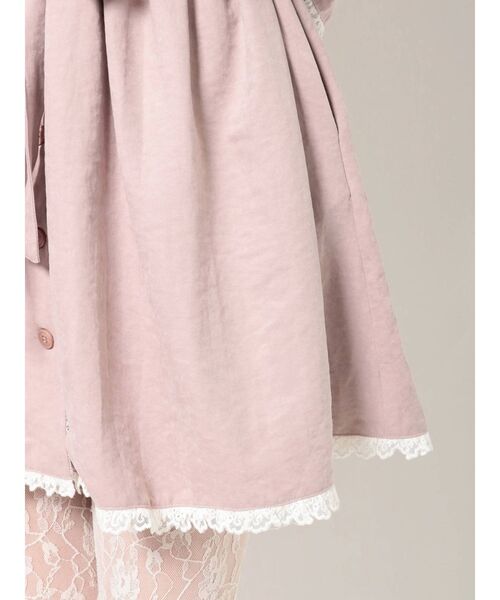 merry jenny（メリージェニー）の「レースカラー2wayトレンチワンピース（ワンピース・レディース・ブラック/ベージュ/ピンク・FREE）」の12枚目の写真