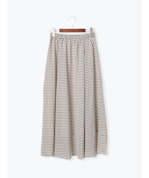 Te chichi（テチチ）の「幾何柄ロングフレアスカート（スカート・レディース・ブルー/オフホワイト・ﾌﾘ-）」の7枚目の写真