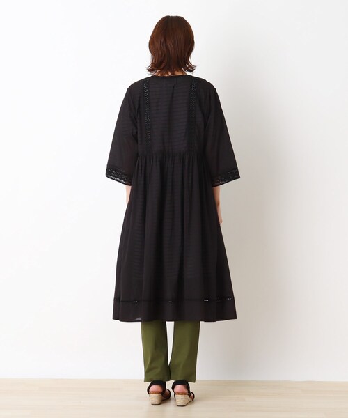 SHOO・LA・RUE（シューラルー）の「◆【INDIA】レースガウンワンピース（ワンピース・レディース・ナチュラル/キャメル/ブラック・00）」の8枚目の写真