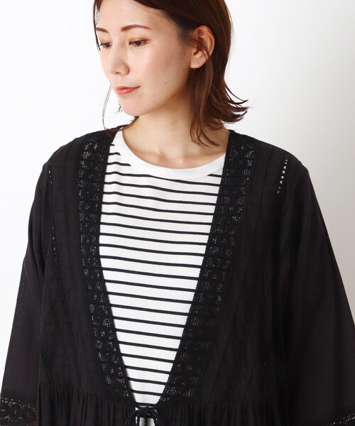 SHOO・LA・RUE（シューラルー）の「◆【INDIA】レースガウンワンピース（ワンピース・レディース・ナチュラル/キャメル/ブラック・00）」の6枚目の写真