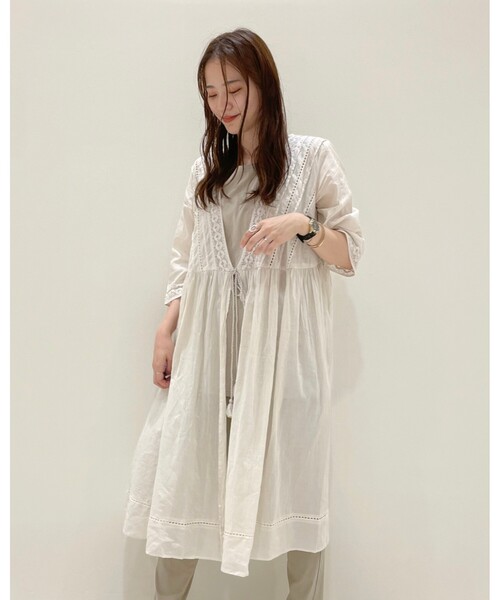 SHOO・LA・RUE（シューラルー）の「◆【INDIA】レースガウンワンピース（ワンピース・レディース・ナチュラル/キャメル/ブラック・00）」の12枚目の写真