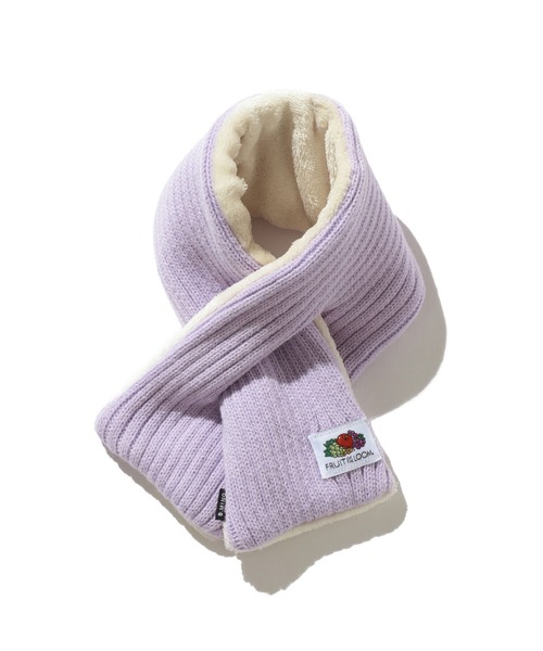 B:MING by BEAMS（ビーミングバイビームス）の「FRUIT OF THE LOOM × B:MING by BEAMS / 別注 ティペット（ストール/ショール・キッズ・レンガ/アイボリー/ラベンダー・ONE SIZE）」の3枚目の写真