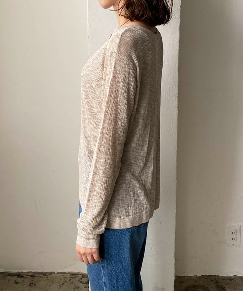 CAPRICIEUX LE'MAGE（カプリシューレマージュ）の「2WAY柄編みリブカーディガン（カーディガン/ボレロ・レディース・ブラック/ベージュ/グリーン/レッド・FREE）」の6枚目の写真