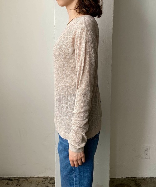 CAPRICIEUX LE'MAGE（カプリシューレマージュ）の「2WAY柄編みリブカーディガン（カーディガン/ボレロ・レディース・ブラック/ベージュ/グリーン/レッド・FREE）」の12枚目の写真