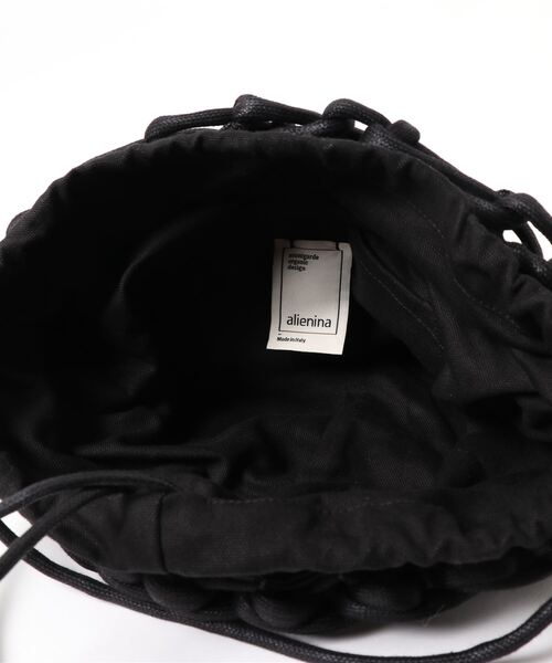 ALIENINA（アリエニーナ）の「【ALIENINA/アリエニーナ】ショルダーバッグ　ハンドメイド　コットンロープ バッグ（ショルダーバッグ・レディース・ブラック/ベージュ/ライトブラウン/ホワイト・FREE）」の8枚目の写真