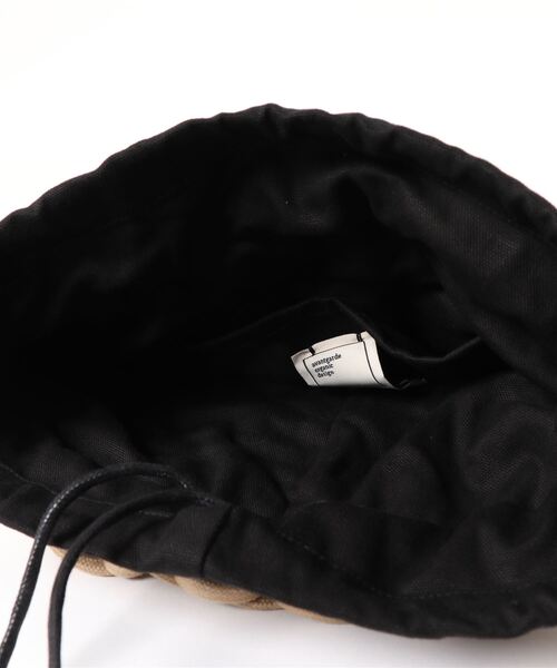 ALIENINA（アリエニーナ）の「【ALIENINA/アリエニーナ】ショルダーバッグ　ハンドメイド　コットンロープ バッグ（ショルダーバッグ・レディース・ブラック/ベージュ/ライトブラウン/ホワイト・FREE）」の9枚目の写真