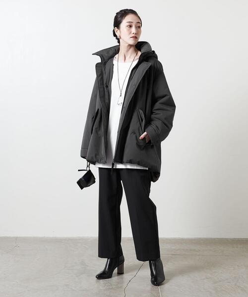 THE RERACS(ザ・リラクス)の「別注<THE RERACS(ザ リラクス)>INSULT モッズコート ■■■†(モッズコート・レディース・ブラック/グレー・36/38)」の1枚目の写真