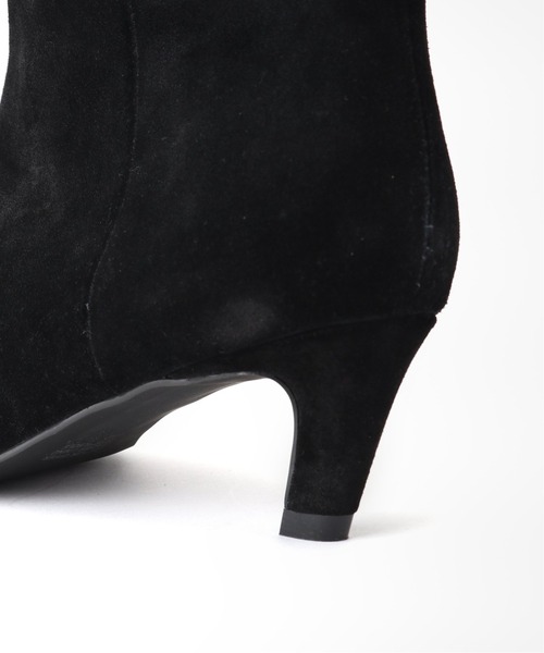 SOL SANA（ソルサナ）の「【SOL SANA/ソル サナ】スウェードショートブーティー◆（ブーツ・レディース・ブラック・38/36/37）」の6枚目の写真