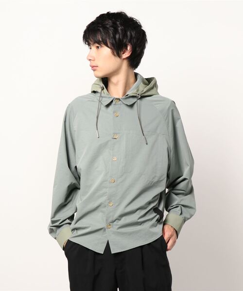 C DIEM(カルペディエム)の「C DIEM(カルペディエム)/TRANSFORM SH/HOODIE シャツフーディー(シャツ/ブラウス・メンズ・ブラック/セージグリーン・LARGE/MEDIUM/SMALL)」の2枚目の写真