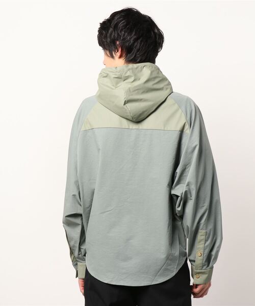 C DIEM(カルペディエム)の「C DIEM(カルペディエム)/TRANSFORM SH/HOODIE シャツフーディー(シャツ/ブラウス・メンズ・ブラック/セージグリーン・LARGE/MEDIUM/SMALL)」の5枚目の写真