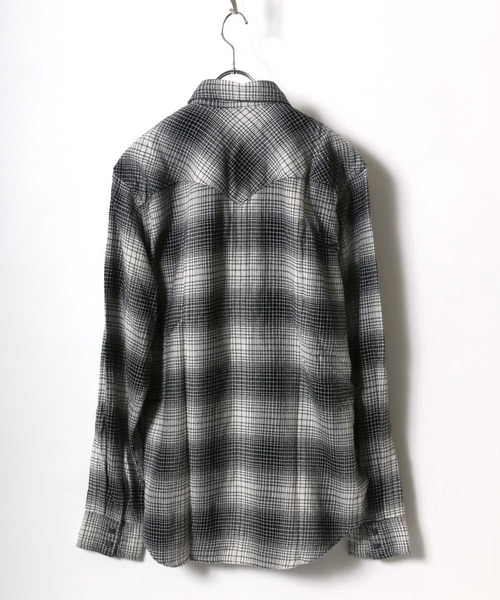 Levi's（リーバイス）の「Levi's/リーバイス  フラップポケットウエスタン ネルチェックシャツ（シャツ/ブラウス・メンズ・グレー/ブラック/レッド・L/XL）」の20枚目の写真
