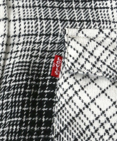 Levi's（リーバイス）の「Levi's/リーバイス  フラップポケットウエスタン ネルチェックシャツ（シャツ/ブラウス・メンズ・グレー/ブラック/レッド・L/XL）」の18枚目の写真