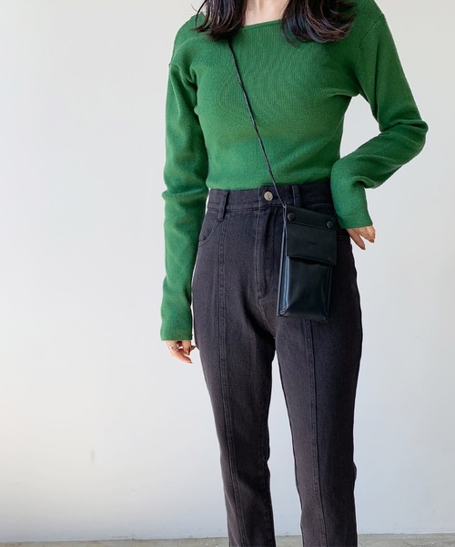 LIAN（リアン）の「デニム/ヘビーツイルスリットスキニーパンツ（デニムパンツ・レディース・ライトブルー/ブラック/アイボリー/ダークブラック/ブルー・SMALL/MEDIUM/LARGE）」の19枚目の写真