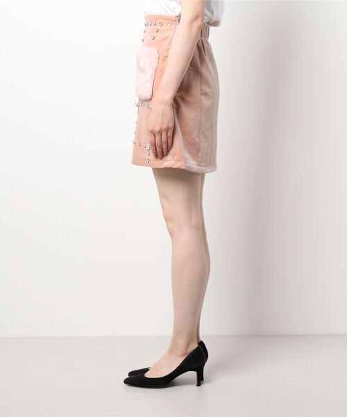 Swankiss（スワンキス）の「TS fur bijous S/K（スカート・レディース・ベージュ/ブルー/ブラック・FREE）」の4枚目の写真