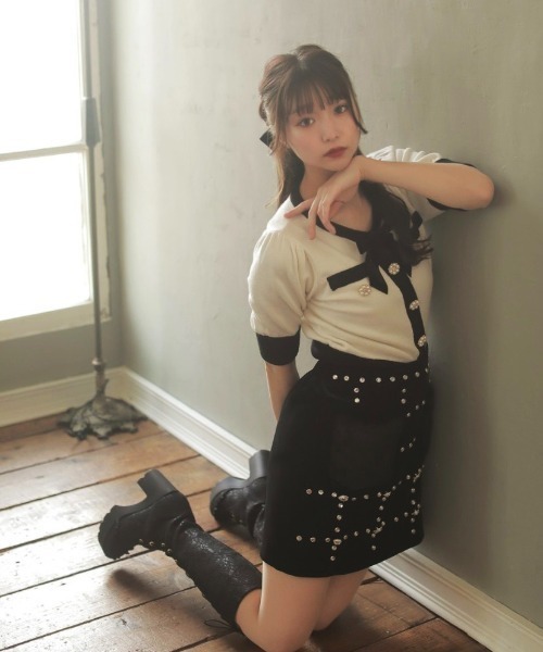 Swankiss（スワンキス）の「TS fur bijous S/K（スカート・レディース・ベージュ/ブルー/ブラック・FREE）」の6枚目の写真