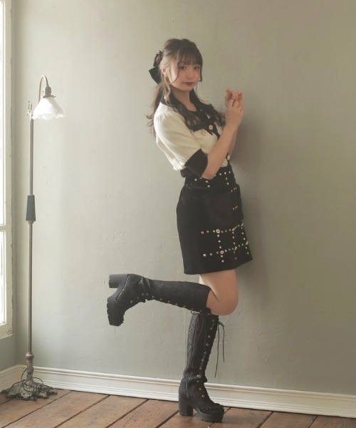 Swankiss（スワンキス）の「TS fur bijous S/K（スカート・レディース・ベージュ/ブルー/ブラック・FREE）」の7枚目の写真