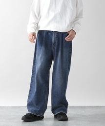 RAGEBLUE | ＜USAコットン使用＞デニムワイドパンツ/956171(デニムパンツ)