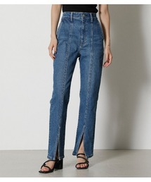 FRONT SLIT DENIM FLARE/フロントスリットデニムフレア