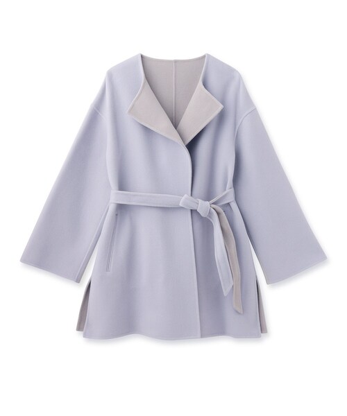 セール 50%OFF】ベルテッドミドル丈リバーコート(505710666