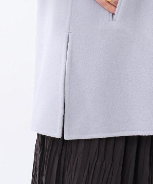 UNTITLED（アンタイトル）の「◇ベルテッド配色ミドルリバーコート