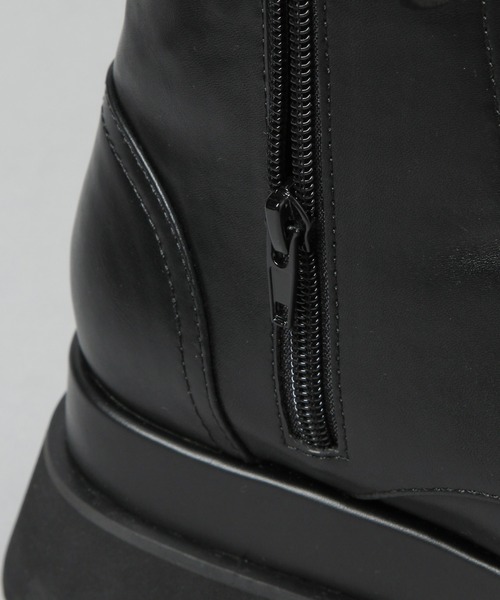 HARE（ハレ）の「ボリュームソールコンバットブーツ(HARE)（ブーツ・レディース・ホワイト/ブラック・M/L）」の19枚目の写真