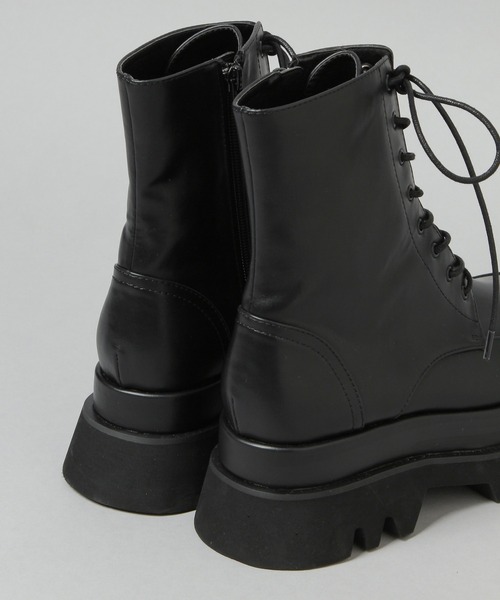 HARE（ハレ）の「ボリュームソールコンバットブーツ(HARE)（ブーツ・レディース・ホワイト/ブラック・M/L）」の22枚目の写真