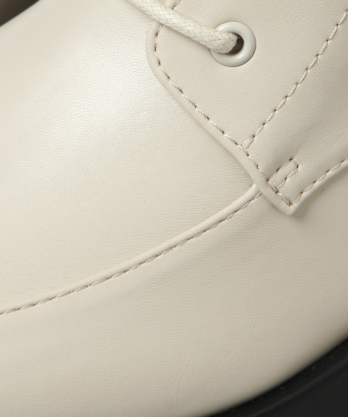 HARE（ハレ）の「ボリュームソールコンバットブーツ(HARE)（ブーツ・レディース・ホワイト/ブラック・M/L）」の5枚目の写真