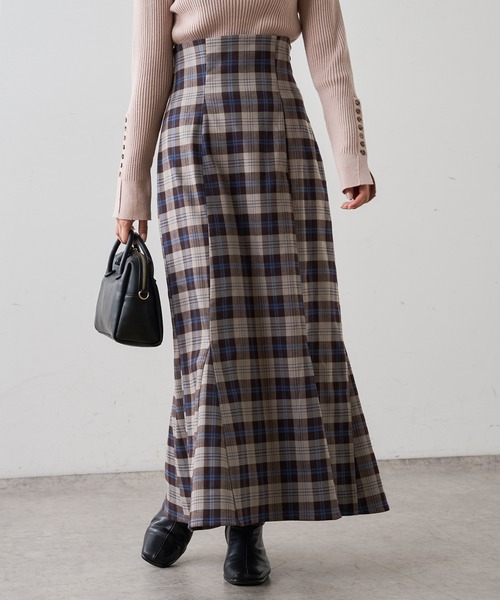 natural couture（ナチュラルクチュール）の「【WEB限定カラー有り】ハイウエストスエードマーメイドスカート Sサイズ（スカート・レディース・アイボリー/スミクロ/モカ/ピンク/その他1/チェック/その他2・SMALL）」の6枚目の写真