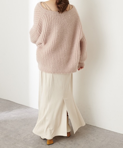 natural couture（ナチュラルクチュール）の「【WEB限定カラー有り】ハイウエストスエードマーメイドスカート Sサイズ（スカート・レディース・アイボリー/スミクロ/モカ/ピンク/その他1/チェック/その他2・SMALL）」の10枚目の写真