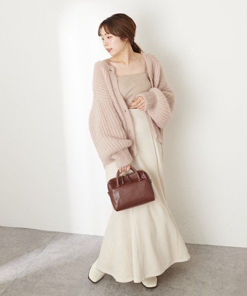 natural couture（ナチュラルクチュール）の「【WEB限定カラー有り】ハイウエストスエードマーメイドスカート Sサイズ（スカート・レディース・アイボリー/スミクロ/モカ/ピンク/その他1/チェック/その他2・SMALL）」の12枚目の写真