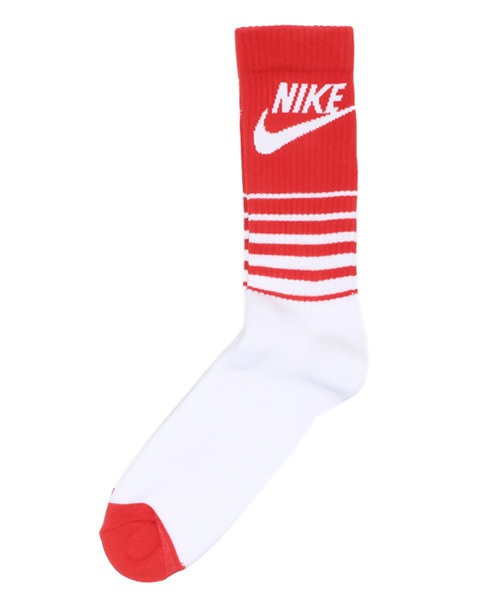 NIKE SPORTSWEAR（ナイキスポーツウェアー）の「ユニセックス ナイキ ボーダーソックス NIKE MENS CLASSIC STRIPED HBR SOCKS SX4938（ソックス/靴下・メンズ・ブルー/ブラック/レッド/パープル/ライトブルー/オレンジ/ホワイト・27cm/24cm）」の6枚目の写真