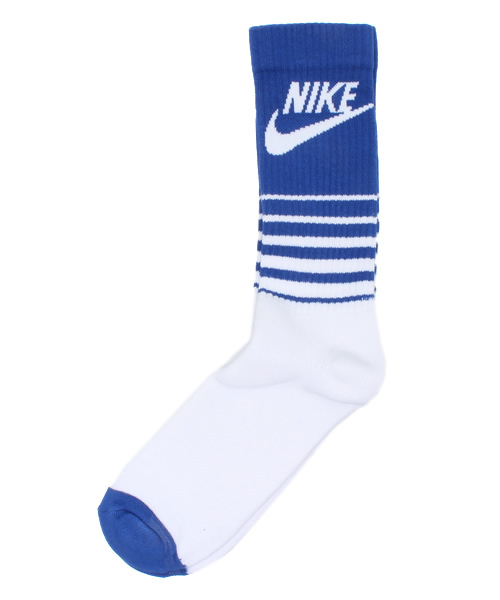NIKE SPORTSWEAR（ナイキスポーツウェアー）の「ユニセックス ナイキ ボーダーソックス NIKE MENS CLASSIC STRIPED HBR SOCKS SX4938（ソックス/靴下・メンズ・ブルー/ブラック/レッド/パープル/ライトブルー/オレンジ/ホワイト・27cm/24cm）」の4枚目の写真