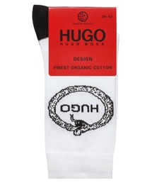 HUGO（ヒューゴ）の「スネークモチーフ＆ロゴ コットンブレンド ショートソックス（ソックス/靴下・メンズ）」