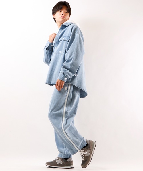 FILA(フィラ)の「FILA デニムラインパンツ(デニムパンツ・メンズ・ブルー・S/M/L)」の6枚目の写真