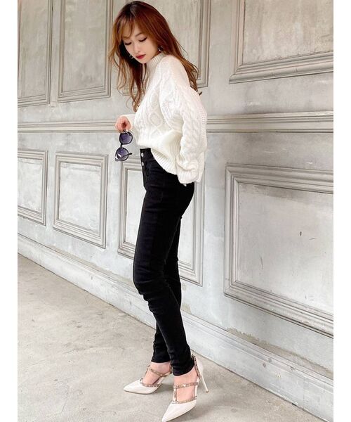 RESEXXY(リゼクシー)の「カラースキニーパンツ(その他パンツ・レディース・ブラック/オレンジ/その他1・FREE)」の4枚目の写真