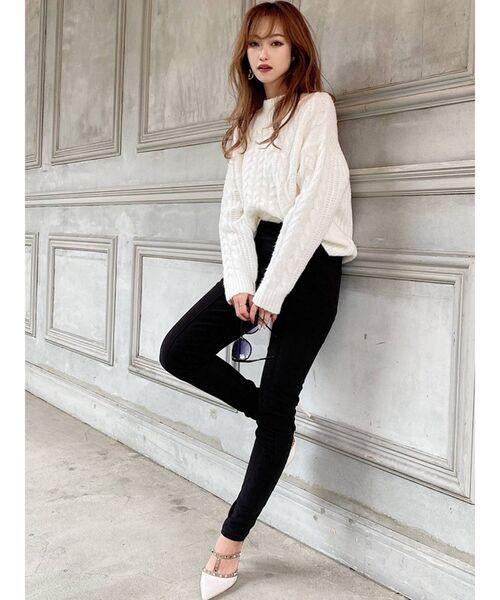 RESEXXY(リゼクシー)の「カラースキニーパンツ(その他パンツ・レディース・ブラック/オレンジ/その他1・FREE)」の5枚目の写真