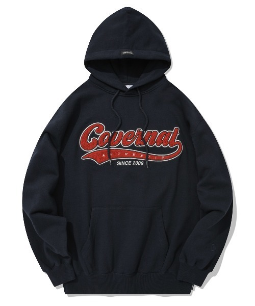 COVERNAT(カバーナット)の「【COVERNAT】TAIL LOGO OVERFIT HOODIE / カバーナット テイル ロゴ オーバーフィット フーディー(パーカー・メンズ・グリーン/ライトグレー/ネイビー・LARGE/MEDIUM/SMALL)」の3枚目の写真