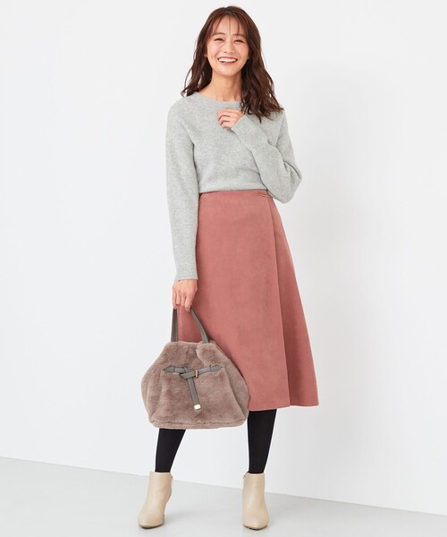 ANY SIS(エニィスィス)の「【洗える】モチモチラウンドヘム ニット(ニット/セーター・レディース・ピンク系/黄土色系/ライトグレー系/アイボリー系・0)」の10枚目の写真