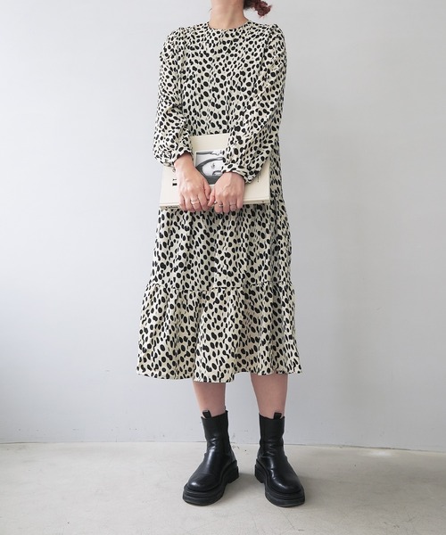 c.u.l(シーユーエル)の「【c.u.l:w】ドットシフォン ロング丈ワンピース culw105(ワンピース・レディース・ホワイト系その他/ブラック系その他・L/M)」の15枚目の写真