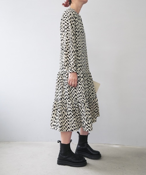 c.u.l(シーユーエル)の「【c.u.l:w】ドットシフォン ロング丈ワンピース culw105(ワンピース・レディース・ホワイト系その他/ブラック系その他・L/M)」の13枚目の写真