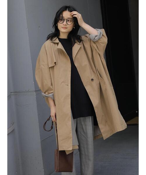 AMERICAN HOLIC（アメリカンホリック）の「ポンチョ風トレンチコート（その他アウター・レディース・ベージュ・L/M）」の4枚目の写真