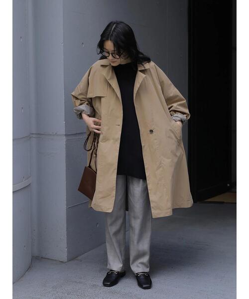 AMERICAN HOLIC（アメリカンホリック）の「ポンチョ風トレンチコート（その他アウター・レディース・ベージュ・L/M）」の10枚目の写真