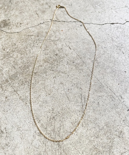 Magine(マージン)の「K18 GOLD CUT AZUKI CHAIN NECKLACE (S) 40cm 18金 カットアズキ チェーン ネックレス(細)(ネックレス・メンズ・ゴールド・FREE)」の8枚目の写真