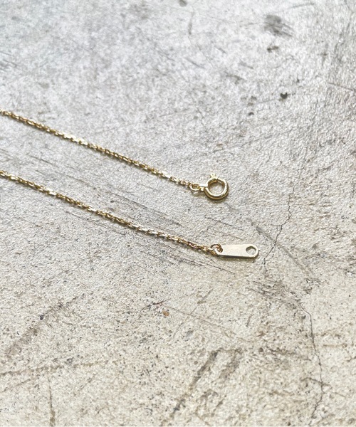 Magine(マージン)の「K18 GOLD CUT AZUKI CHAIN NECKLACE (S) 40cm 18金 カットアズキ チェーン ネックレス(細)(ネックレス・メンズ・ゴールド・FREE)」の2枚目の写真