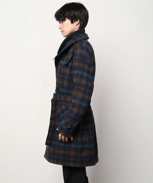 G-STAR（ジースター）の「CHECK WOOL COAT/チェック/ウールコート（チェスターコート・メンズ・チェック・LARGE/X-LARGE/MEDIUM/SMALL/X-SMALL）」の8枚目の写真