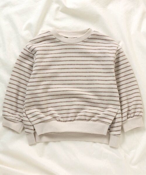 apres les cours（アプレレクール）の「/ゆったりスリットトレーナー（スウェット・キッズ・ピンク/チャコール/オフホワイト/ベージュ/ブラウン/その他2/ミント/パープル/アイボリー・140/130/100/90/110/80/120）」の9枚目の写真