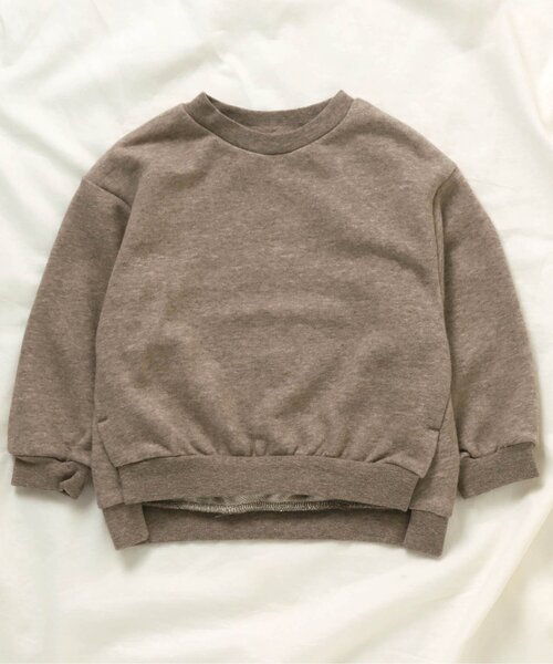 apres les cours（アプレレクール）の「/ゆったりスリットトレーナー（スウェット・キッズ・ピンク/チャコール/オフホワイト/ベージュ/ブラウン/その他2/ミント/パープル/アイボリー・140/130/100/90/110/80/120）」の6枚目の写真