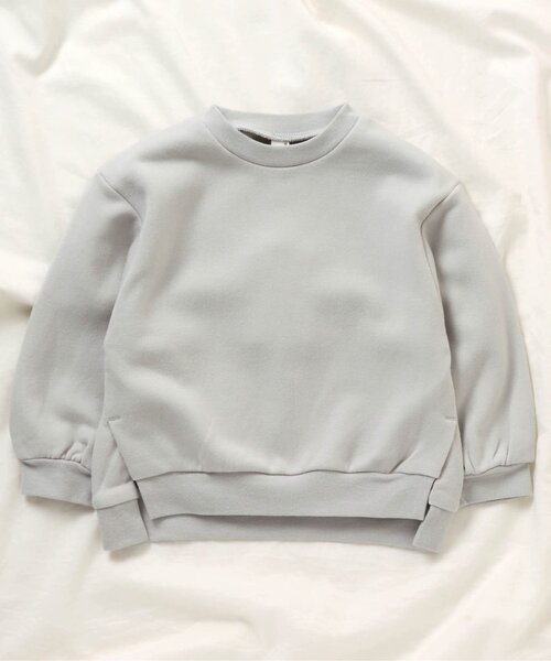 apres les cours（アプレレクール）の「/ゆったりスリットトレーナー（スウェット・キッズ・ピンク/チャコール/オフホワイト/ベージュ/ブラウン/その他2/ミント/パープル/アイボリー・140/130/100/90/110/80/120）」の7枚目の写真