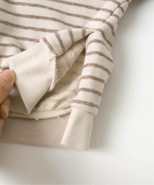 apres les cours（アプレレクール）の「/ゆったりスリットトレーナー（スウェット・キッズ・ピンク/チャコール/オフホワイト/ベージュ/ブラウン/その他2/ミント/パープル/アイボリー・140/130/100/90/110/80/120）」の15枚目の写真